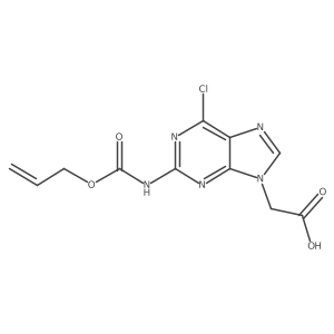 2-(6-chloro-2-{[(prop-2-en-1-yloxy)carbonyl]amino}-9H-purin-9-yl)acetic acid Structure