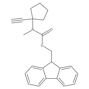 (9H-fluoren-9-yl)methyl N-(1-ethynylcyclopentyl)-N-methylcarbamate Structure