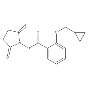 2,5-Dioxopyrrolidin-1-yl 2-(cyclopropylmethoxy)benzoate Structure