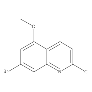 7-Bromo-2-chloro-5-methoxyquinoline Structure