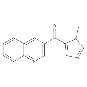 3-(1-methyl-1H-imidazole-5-carbonyl)quinoline结构式