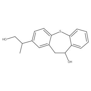 2-(1-Hydroxypropan-2-yl)-10,11-dihydrodibenzo[b,f]thiepin-10-ol结构式