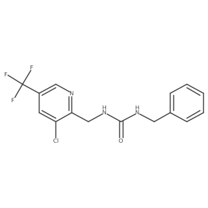 1-Benzyl-3-{[3-chloro-5-(trifluoromethyl)pyridin-2-yl]methyl}urea结构式