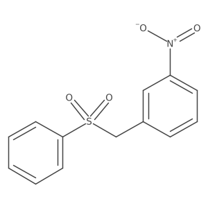 1-Nitro-3-[(phenylsulfonyl)methyl]benzene Structure