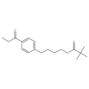 Methyl 4-(4-pivaloyloxybutyl)benzoate Structure
