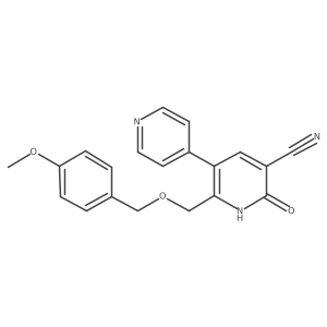2-(((4-Methoxybenzyl)oxy)methyl)-6-oxo-1,6-dihydro-[3,4'-bipyridine]-5-carbonitrile Structure