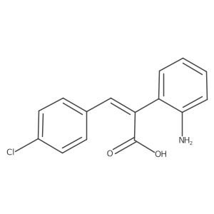 2-Amino-I+/--[(4-chlorophenyl)methylene]benzeneacetic acid Structure