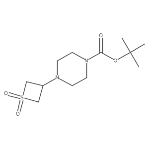 Tert-butyl 4-(1,1-dioxidothietan-3-yl)piperazine-1-carboxylate Structure