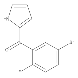 Methanone, (5-bromo-2-fluorophenyl)-1H-pyrrol-2-yl-结构式