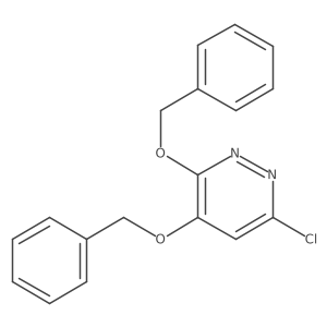 3,4-Bis(benzyloxy)-6-chloropyridazine Structure