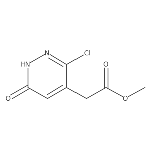 Methyl 2-(3-chloro-6-oxo-1,6-dihydropyridazin-4-yl)acetate Structure