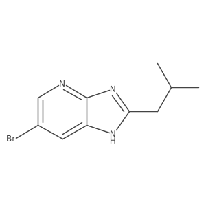 6-Bromo-2-isobutyl-1H-imidazo[4,5-b]pyridine Structure