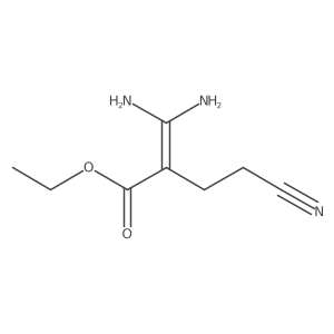 4-Cyano-2-diaminomethylene-butyric acid ethyl ester Structure