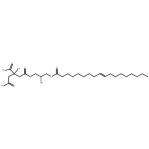 Glyceryl 1-citrate 3-oleate结构式