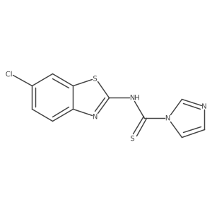 N-(6-chlorobenzo[d]thiazol-2-yl)-1H-imidazole-1-carbothioamide结构式