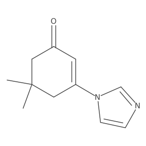 3-(1H-imidazol-1-yl)-5,5-dimethylcyclohex-2-enone结构式