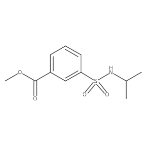 Methyl 3-[(propan-2-yl)sulfamoyl]benzoate结构式