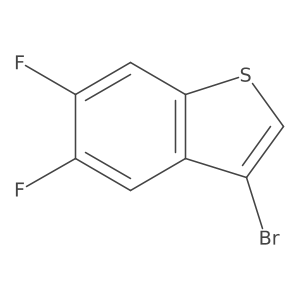 3-Bromo-5,6-difluorobenzo[b]thiophene结构式