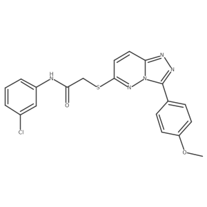 N-(3-chlorophenyl)-2-((3-(4-methoxyphenyl)-[1,2,4]triazolo[4,3-b]pyridazin-6-yl)thio)acetamide结构式