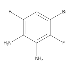 4-Bromo-3,6-difluorobenzene-1,2-diamine Structure