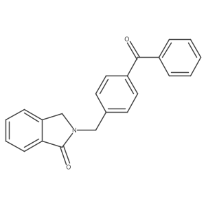 2-(4-Benzoylbenzyl)-2,3-dihydroisoindol-1-one结构式