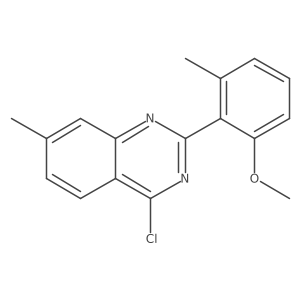 4-Chloro-2-(2-methoxy-6-methyl-phenyl)-7-methyl-quinazoline Structure