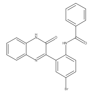 N-(4-bromo-2-(3-oxo-3,4-dihydroquinoxalin-2-yl)phenyl)benzamide Structure