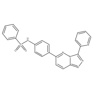 N-(4-(3-(pyridin-2-yl)-[1,2,4]triazolo[4,3-b]pyridazin-6-yl)phenyl)benzenesulfonamide Structure