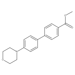 Methyl 4'-(4-morpholinyl)[1,1'-biphenyl]-4-carboxylate结构式