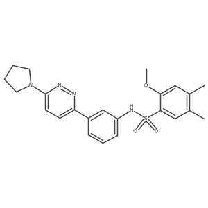 2-methoxy-4,5-dimethyl-N-{3-[6-(pyrrolidin-1-yl)pyridazin-3-yl]phenyl}benzene-1-sulfonamide Structure