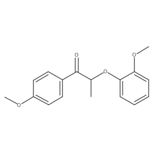 2-(2-Methoxyphenoxy)-1-(4-methoxyphenyl)-1-propanone Structure