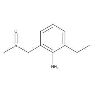 2-Ethyl-6-[(methylsulfinyl)methyl]benzenamine Structure