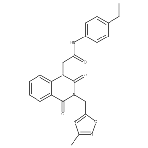 N-(4-ethylphenyl)-2-(3-((3-methyl-1,2,4-oxadiazol-5-yl)methyl)-2,4-dioxo-3,4-dihydroquinazolin-1(2H)-yl)acetamide Structure