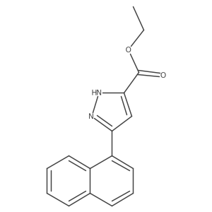 Ethyl 5-(1-naphthalenyl)-1H-pyrazole-3-carboxylate Structure