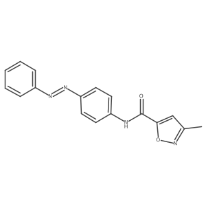 (E)-3-methyl-N-(4-(phenyldiazenyl)phenyl)isoxazole-5-carboxamide Structure