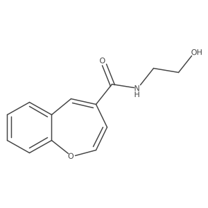 N-(2-hydroxyethyl)-1-benzoxepine-4-carboxamide结构式