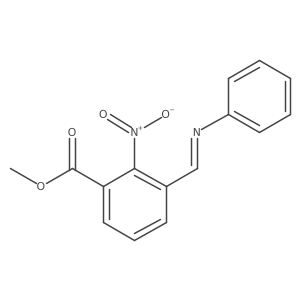 Methyl 2-nitro-3-[(phenylimino)methyl]benzoate Structure