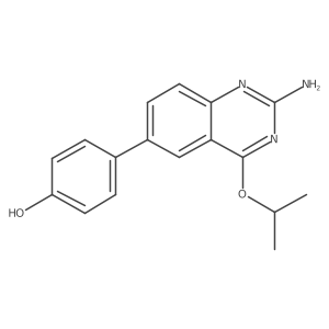 4-(2-Amino-4-isopropoxy-quinazolin-6-yl)-phenol结构式