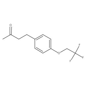 4-[4-(2,2,2-Trifluoroethoxy)phenyl]butan-2-one Structure