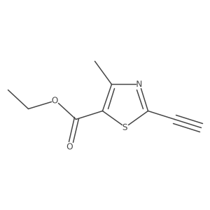 Ethyl 2-ethynyl-4-methylthiazole-5-carboxylate结构式