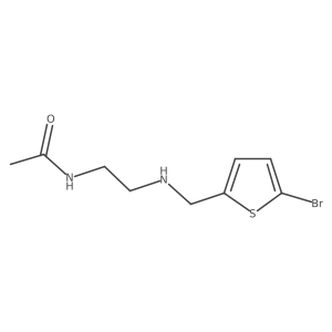 N-(2-{[(5-bromothiophen-2-yl)methyl]amino}ethyl)acetamide Structure