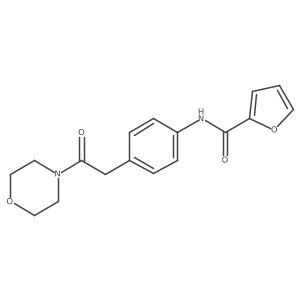 N-{4-[2-(morpholin-4-yl)-2-oxoethyl]phenyl}furan-2-carboxamide结构式