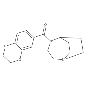 1,4-Diazabicyclo[3.2.2]nonan-4-yl(2,3-dihydrobenzo[b][1,4]dioxin-6-yl)methanone Structure