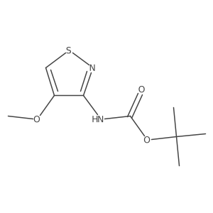 tert-butyl N-(4-methoxy-1,2-thiazol-3-yl)carbamate结构式