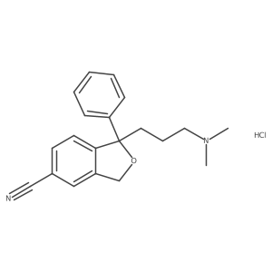 Desfluorocitalopram hydrochloride Structure
