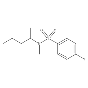Benzenesulfonamide, 4-fluoro-N-methyl-N-(1-methylbutyl)-结构式