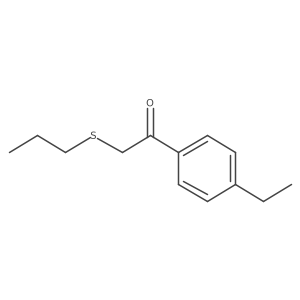 1-(4-Ethylphenyl)-2-(propylthio)ethan-1-one结构式