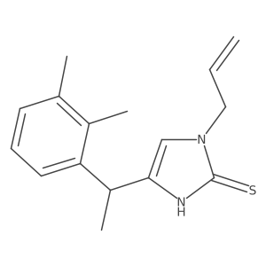 4-[1-(2,3-Dimethylphenyl)ethyl]-1,3-dihydro-1-(2-propen-1-yl)-2H-imidazole-2-thione Structure