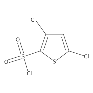 3,5-Dichlorothiophene-2-sulfonyl chloride结构式