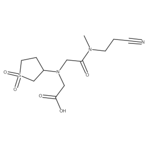 N-[2-[(2-Cyanoethyl)methylamino]-2-oxoethyl]-N-(tetrahydro-1,1-dioxido-3-thienyl)glycine结构式
